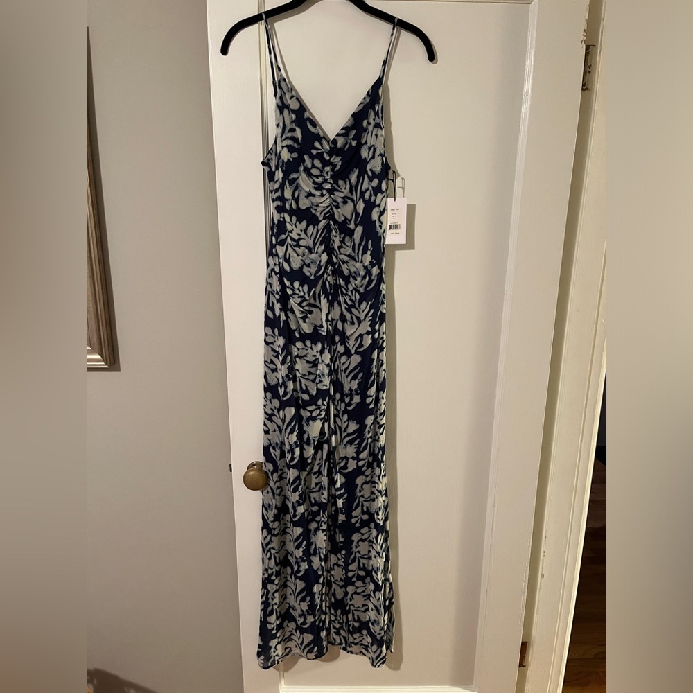 Chic printed silk dress